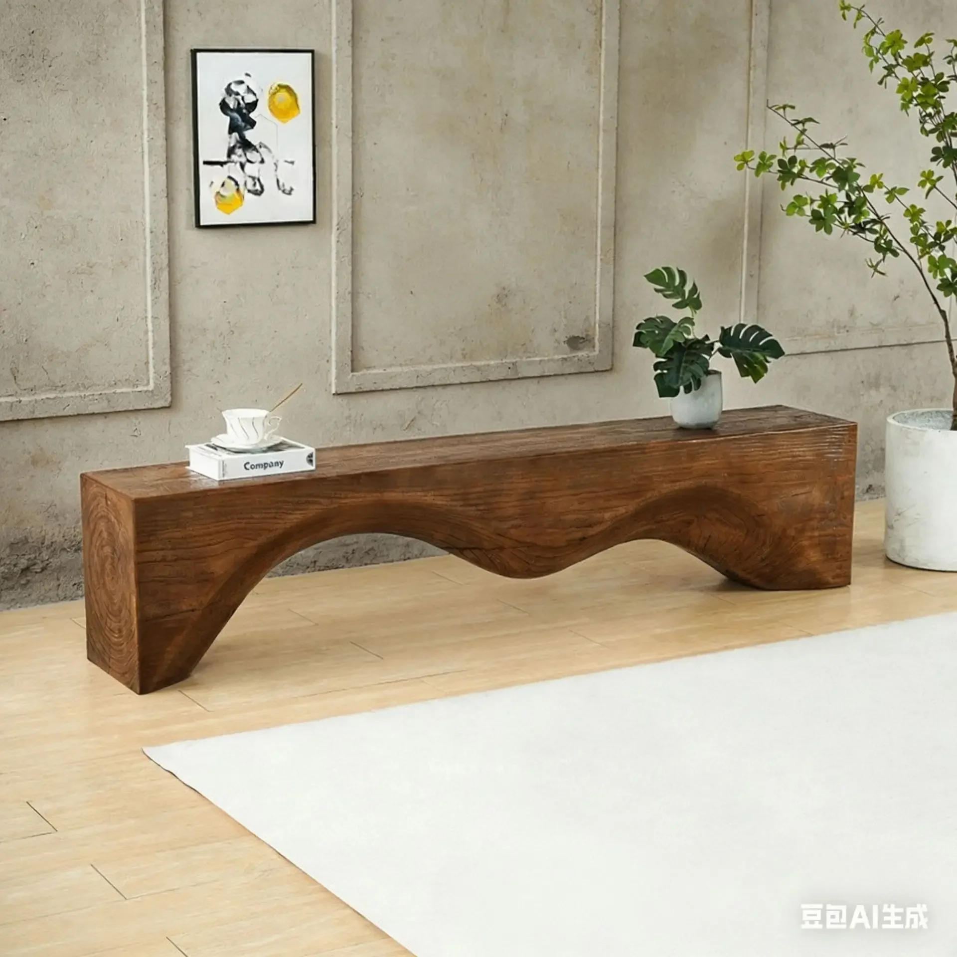 Wabi-sabi style carbonized square wooden stump low bench, natural wood coffee table, solid woodstump, treestump, woodenstake,