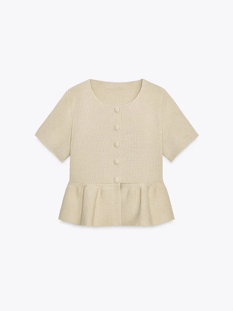 Faionable محبوك ort-Sve جولة Ne Jaet خريف 2025 وصول جديد المرأة ort تنورة Sle ملابس خارجية 24222 7 #5