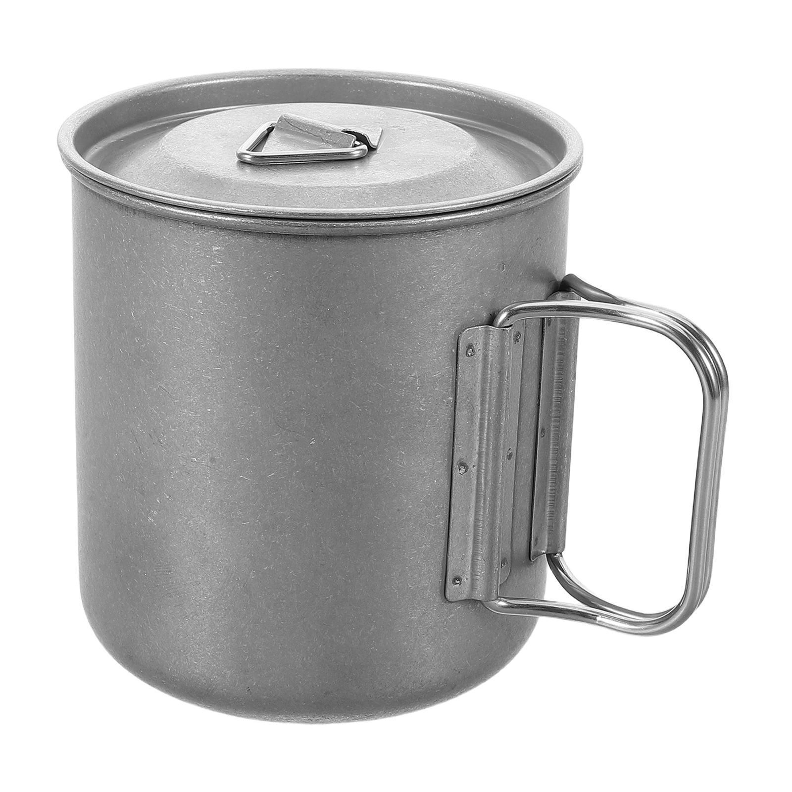 

Coffee Cup Outdoor Folding Mug Stainless Cups with Lids Vintage Steel Tea Silver Travel