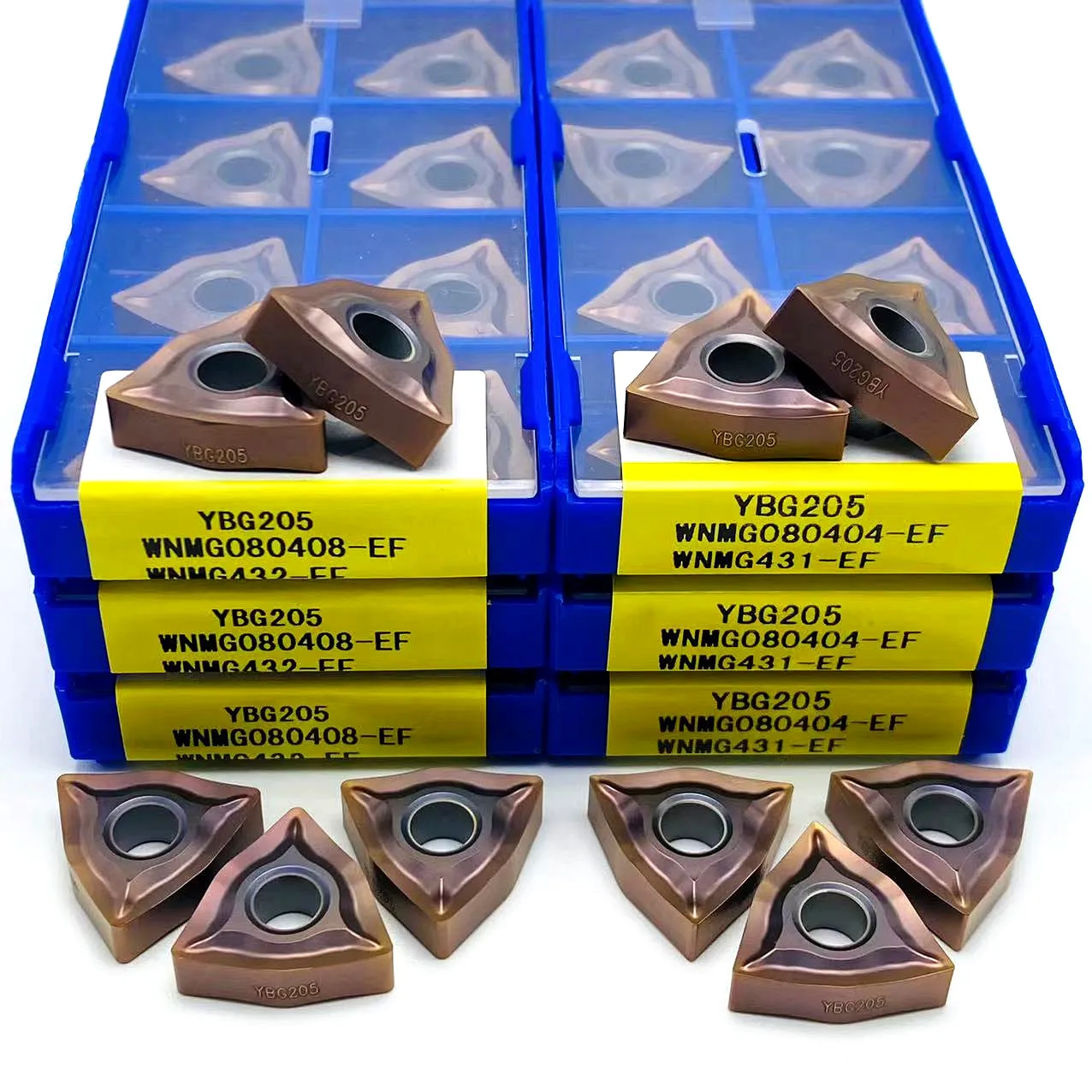 WNMG080404-EF YBG205 WNMG080404-EF YBG205 карбидные режущие вставки для высококачественных вставок из нержавеющей стали с ЧПУ