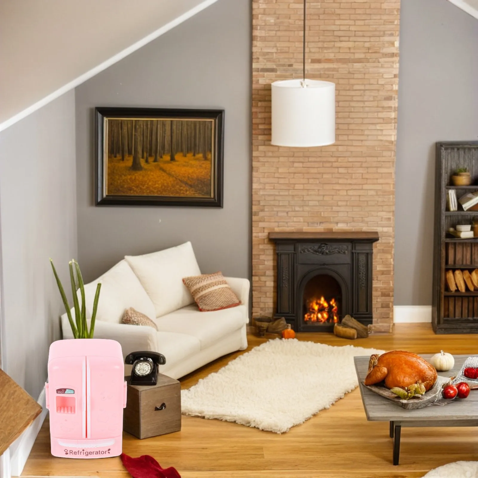 

Миниатюрный холодильник-имитация для дома, декоративная мебель, маленький мини-холодильник для украшения дома, для коллекционеров и детских игр