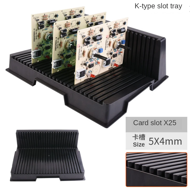 Static-free Electrostatic Prevention PCB Drying Rack Storage Stand Circuit Board Holder Antistatic Tray SMT Tray Insert