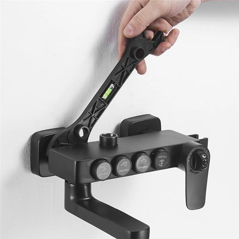 レベルゲージ付きプラスチック蛇口取り付けレンチ、ホースナット、シャワーミキサーバルブ、2個のppr