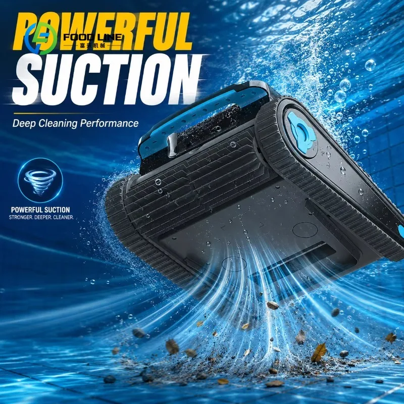 Customized Pool Cleaning Robot Cordless Electric Pool Cleaner with Smart Navigation Self-Parking and 4L Large Filter