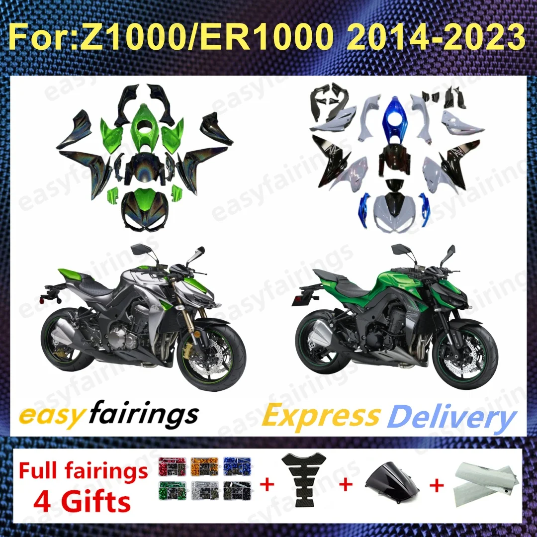 Motorcycle Full Body Fairing Kit ABS Injection Body Panels For Z1000 ZR1000 2014-2022 Aftermarket Fairings Bodywork Assembly