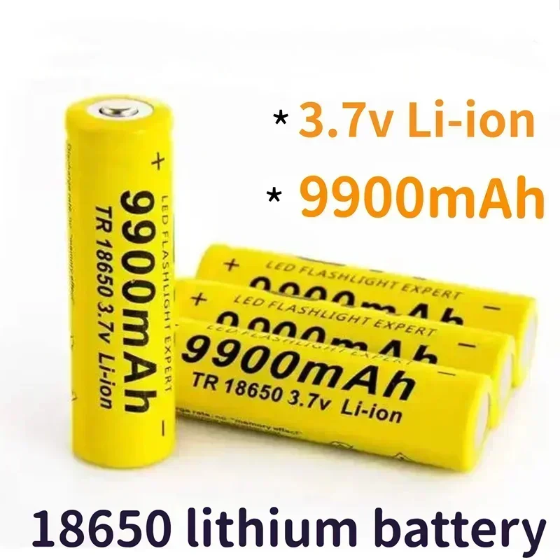 

New 18650 battery 3.7V 9900mAh rechargeable Li-ion battery for Led flashlight Torch batery lithium battery