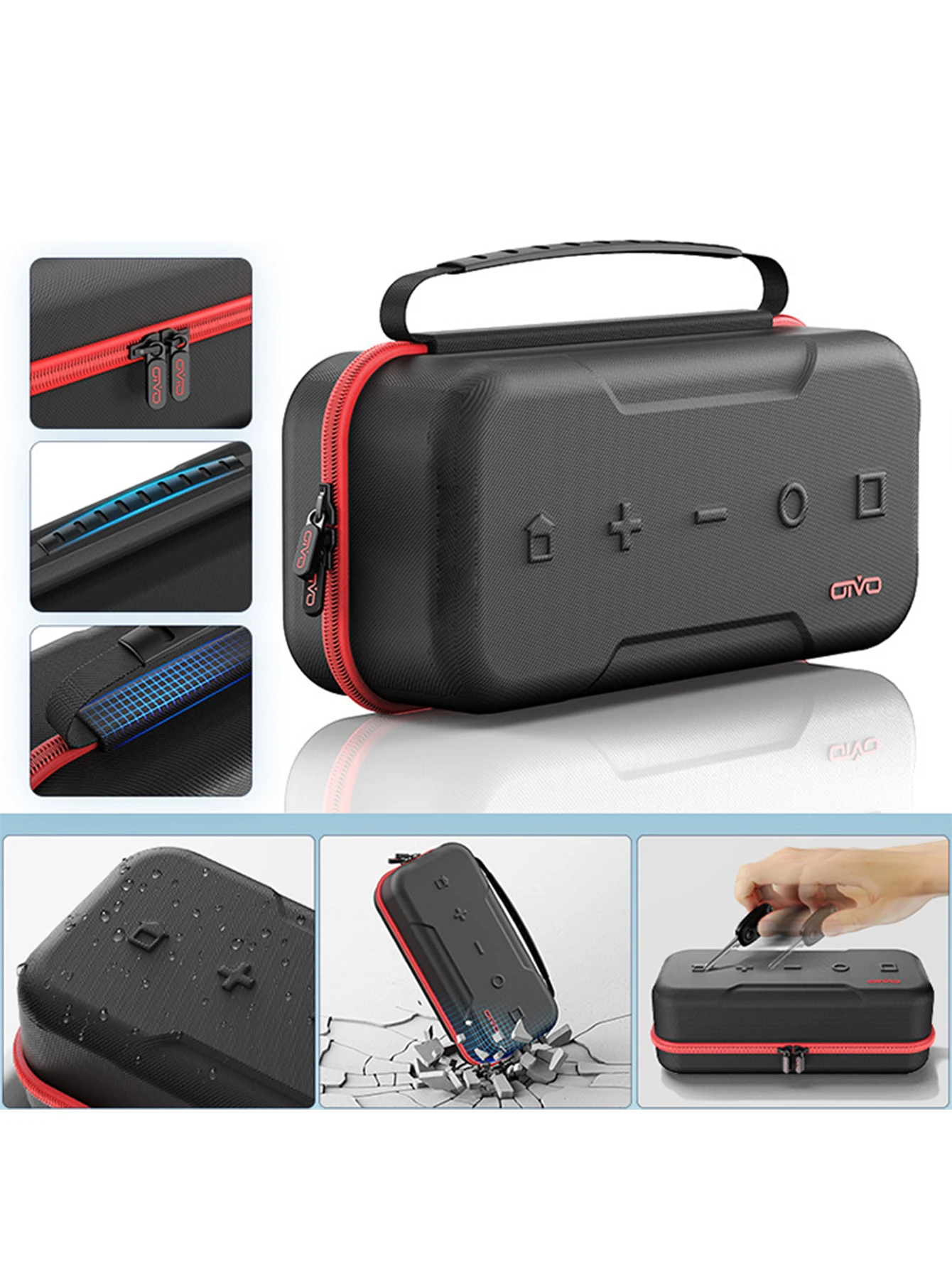 

Large Storage Bag for Switch Portable Carrying Protectiv Case Anti-Scratch Waterproof Travel Bag for Nintendo Switch OLED