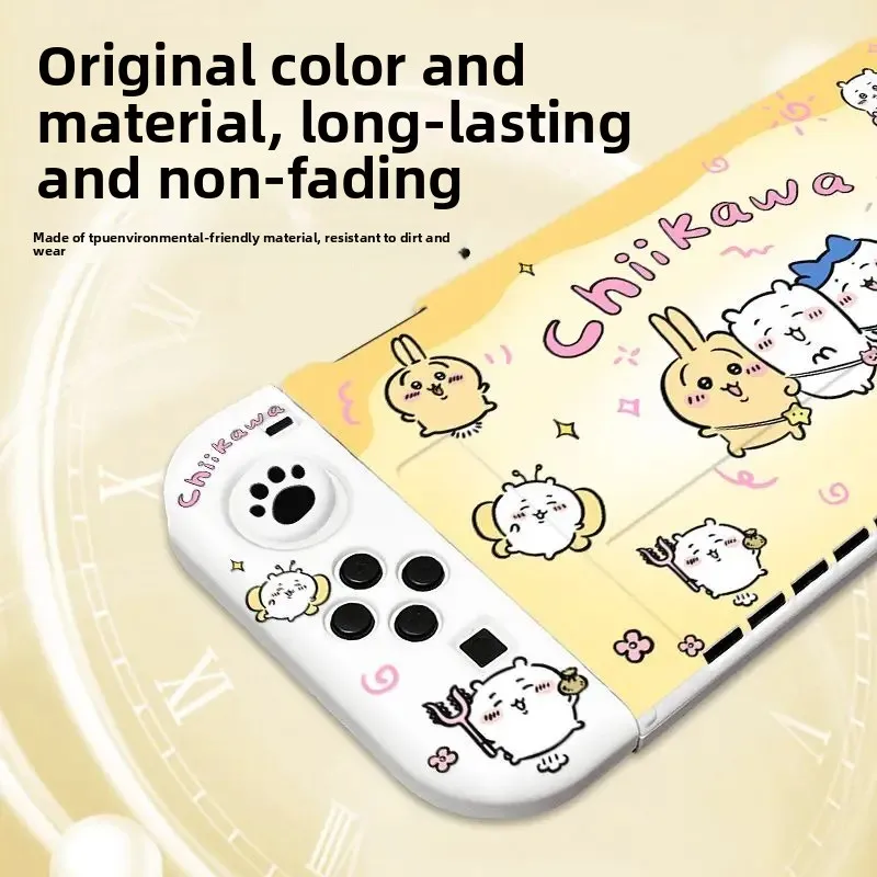 Case For Nintendo Switch Oled And Switch 2 Matte Anti Fingerprint Protective Cover With Joy Con Grips Chiikawa Anime Kawaii Gift - view 5