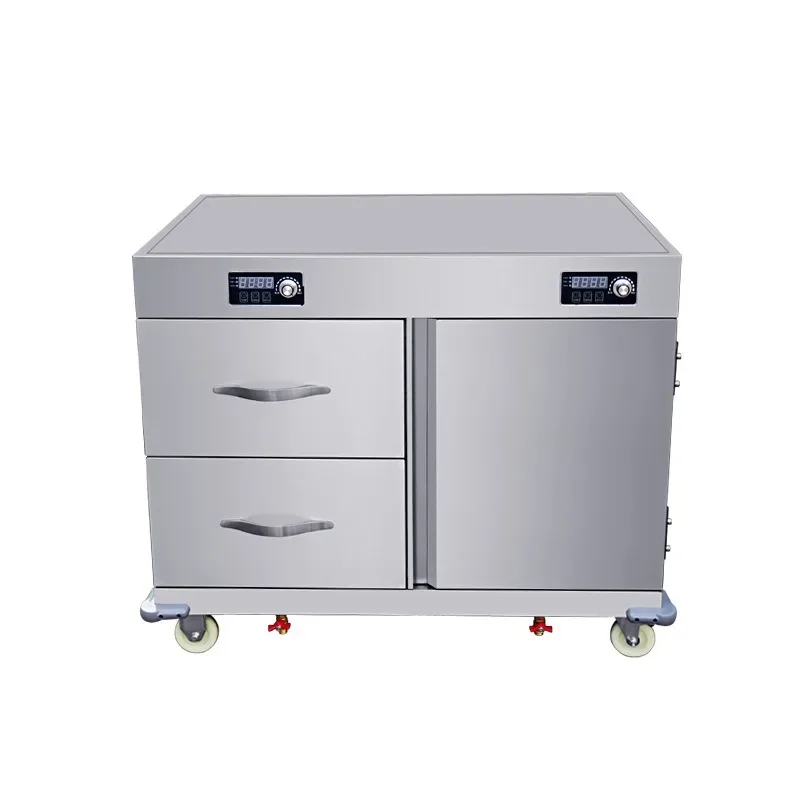 Insulation food delivery truck, single door and double pumping meals, hot air circulation banquet electric heating mobile
