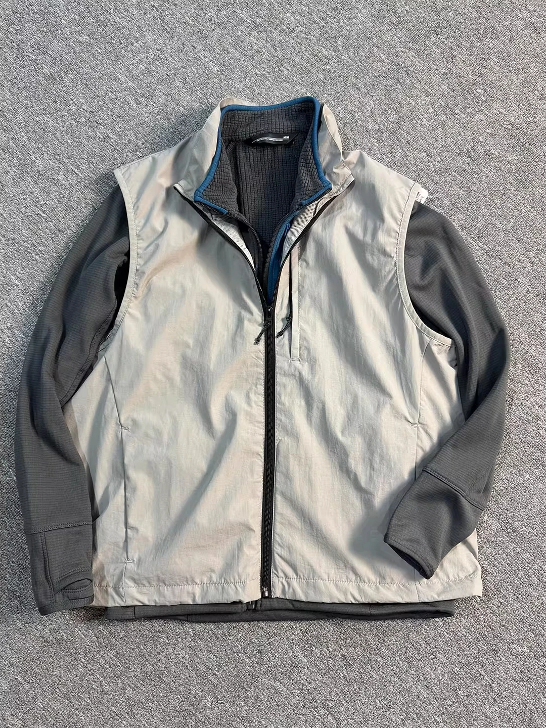 

Легкий мужской функциональный рабочий жилет Light ey для осени, американский стиль, с воротником-стойкой, для велоспорта, для активного отдыха, куртка