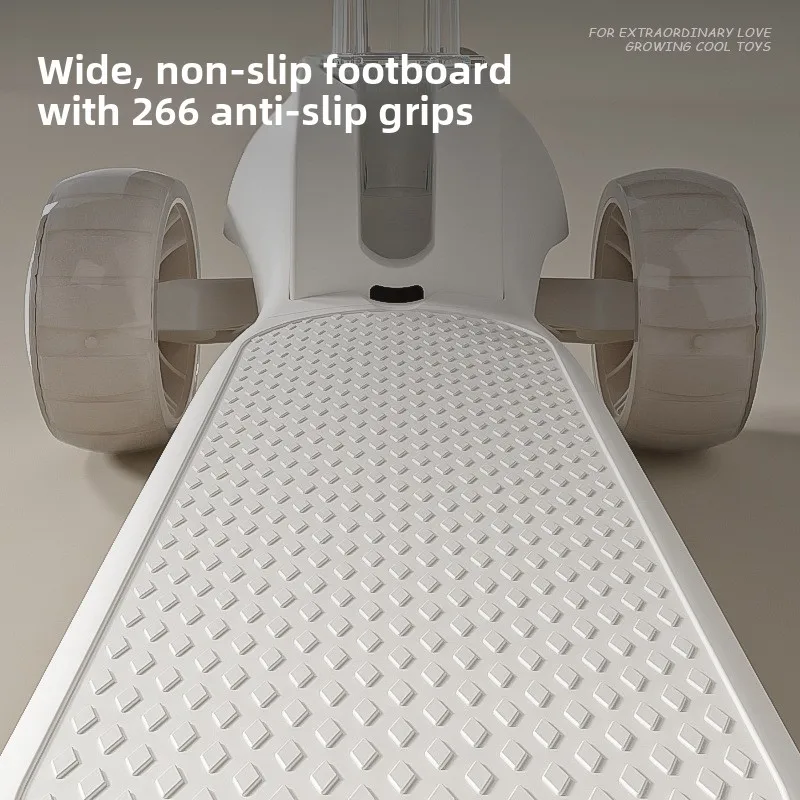 3 in 1幼児用スクーター、親用プッシュハンドル付き幼児用スクーター、屋外乗用玩具、男の子と女の子への誕生日プレゼント