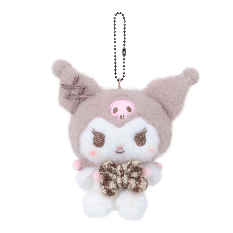 12cm Sanrio Plush Stuffed Toys Cartoon Anime Figure Kuromi My Melody Cinnamoroll Cute Dolls Keychain Pendant Baby Birthday Gifts