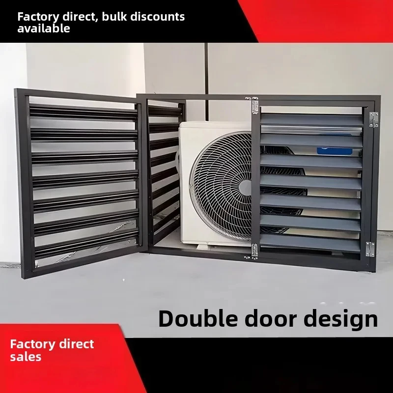 

Premium Aluminum Alloy Louver Design AC Unit Cover Outdoor Weather Resistant Protective Guard