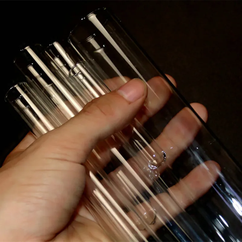 Tubes à essai en verre à fond rond, 12 pièces/lot, pour la verrerie d\'école/laboratoire