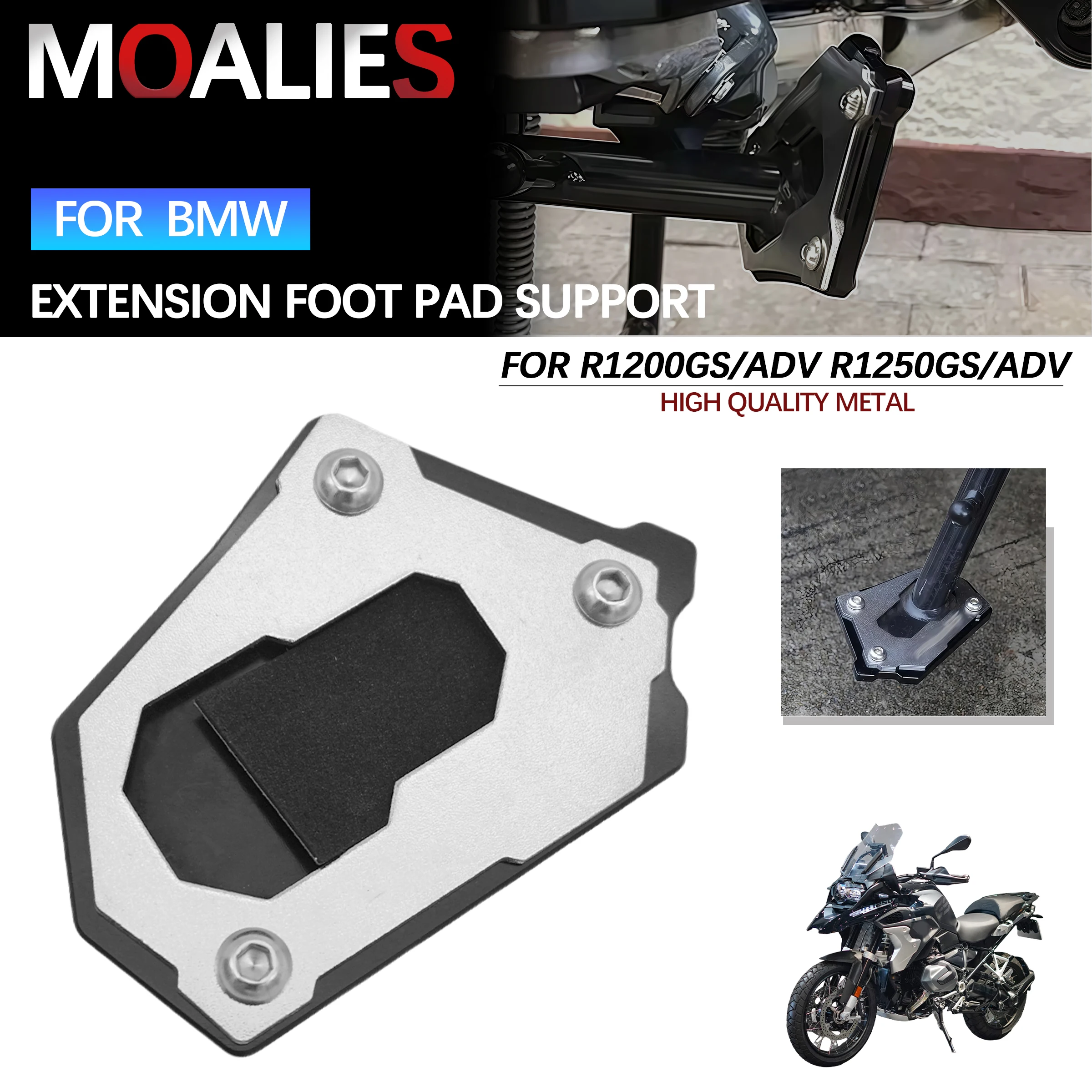

For BMW R1250GS R1200GS Adventure R 1250 GS gs1250 HP Motorcycle New Kickstand Side Stand Extension Pad