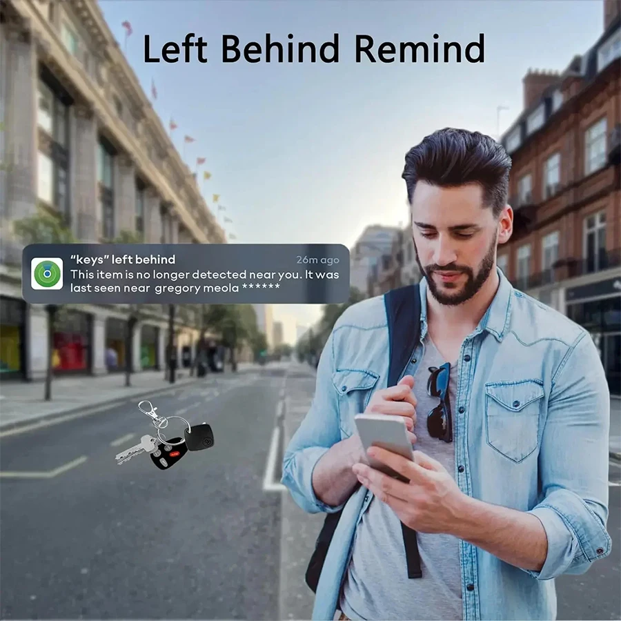 IOS 안드로이드 스마트 태그 GPS 트래커 글로벌 로케이터 블루투스 분실 방지 장치 아이폰용 구글 수하물 애완동물 자동차 키 찾기 썸네일 6