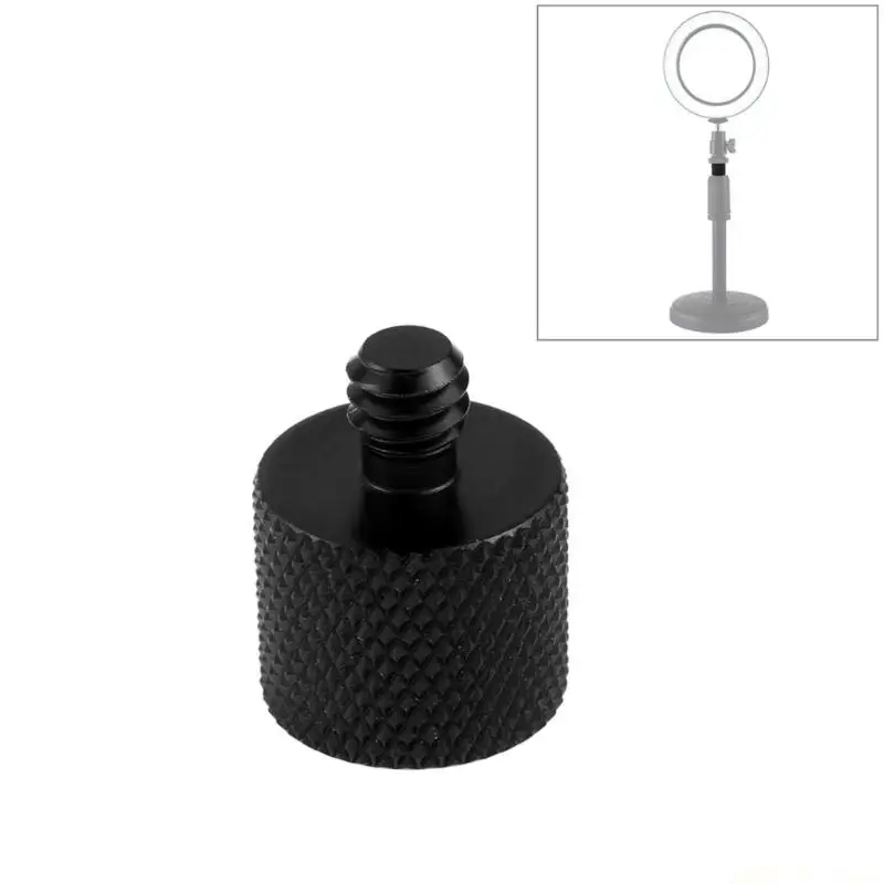 M5TD Professional 3/8Inch to 1/4Inch Metal Adapter Nut Secure Threaded Connection for Tripods Light Stands Quick Setups