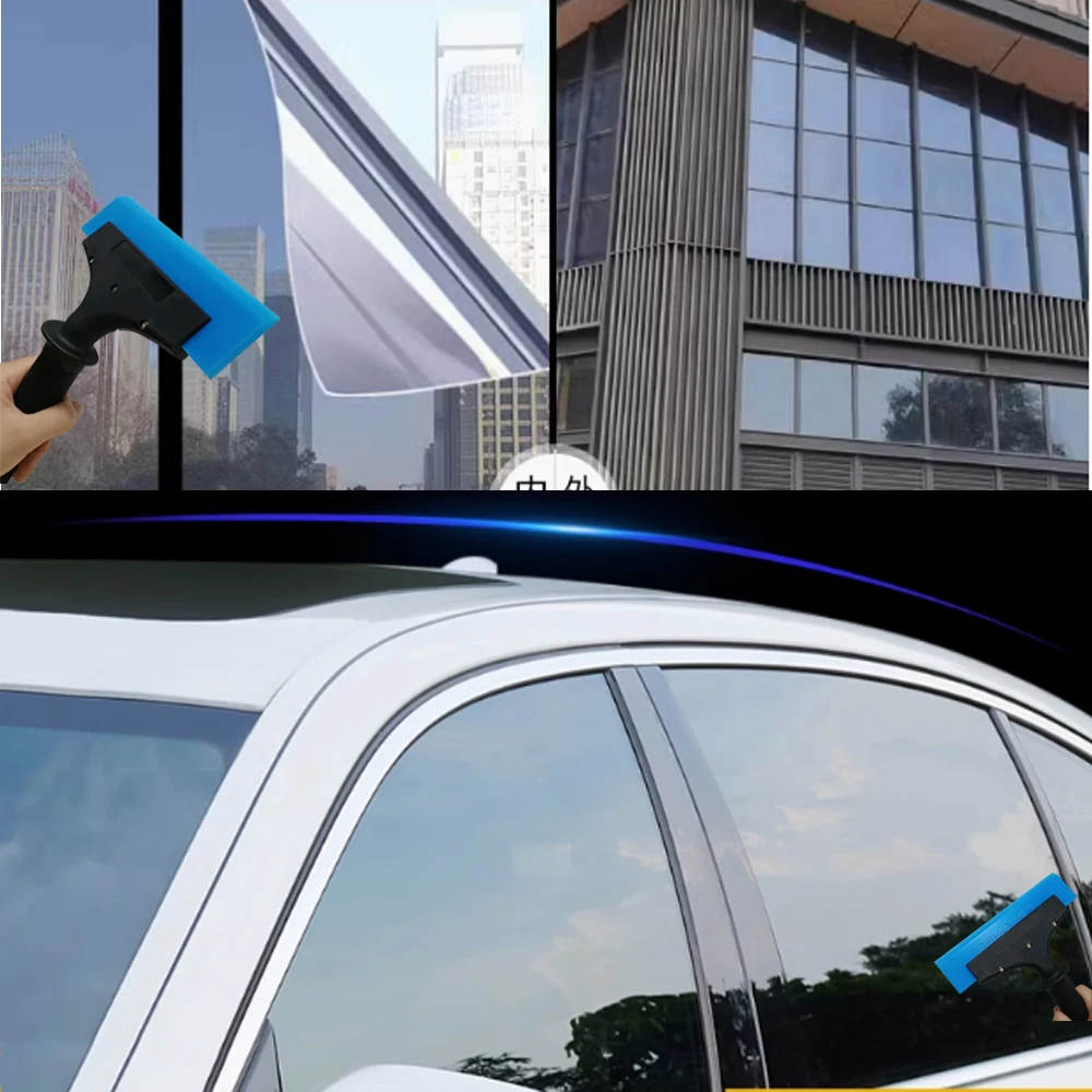20cm Gummi-Wischer; Autofenster-Folienabzieher mit blauem Weichgummi; Auto-Windschutzscheibenwischer; Reinigungswerkzeug – Detail 9