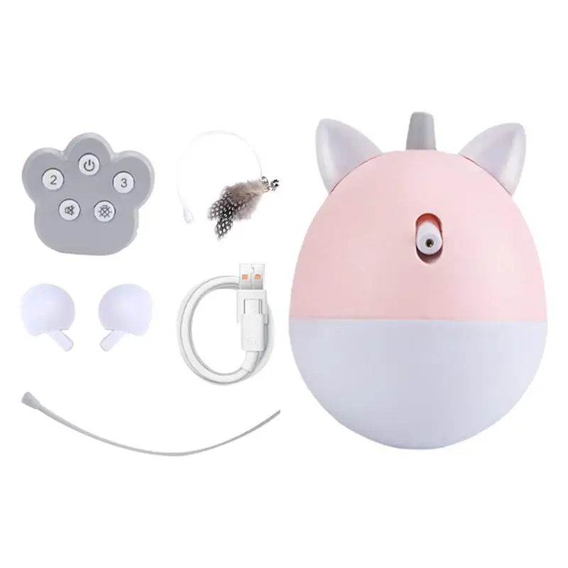 

Interactive Cat Toy Indoor Cat Interactive Toy Smart Rotating Cat Toys for Bored Indoor Cats Automatic Interactive Scratch