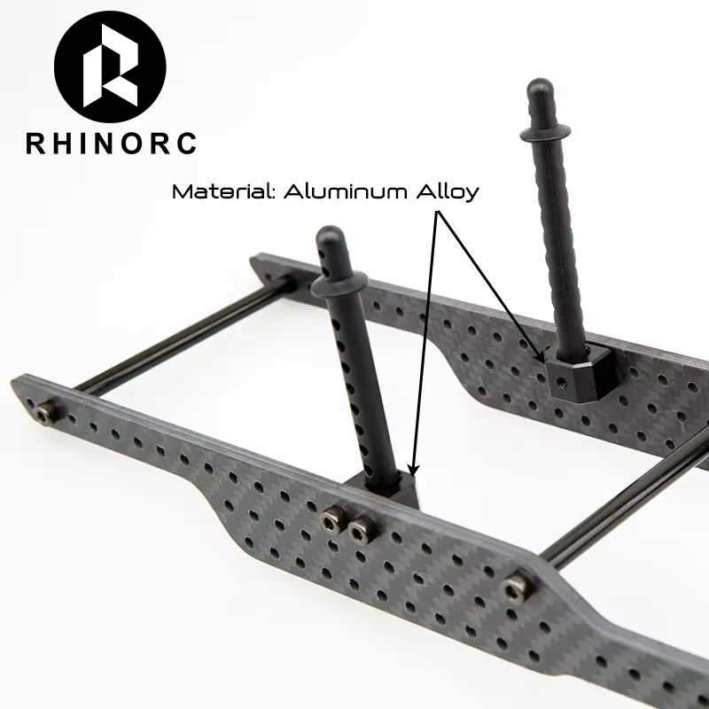 Kit completo de chasis deportivo Rhino RC Crawler YUE LCG con ejes Capra, caja de cambios del eje del conductor, piezas de coche