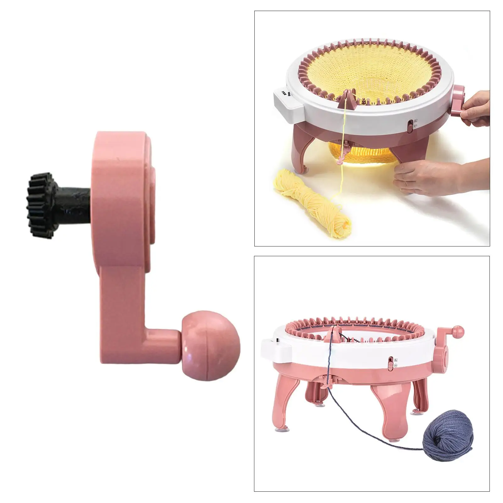 1 Piece Handle Replacement Portable Plastic Durable for Knitting Machine Sewing Hat Weaving Loom