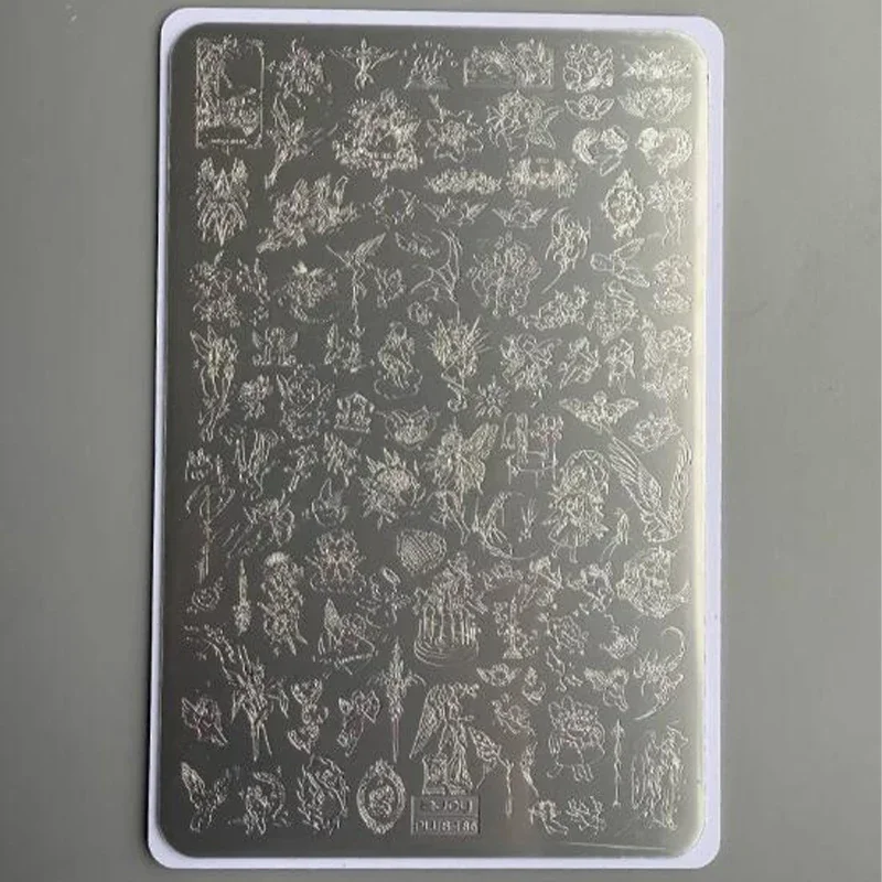 

Nail Art Stamping Plate Transfer Steel Plates Church Window Silhouette Fine Pattern Nail Art Template Stencils Tool 1pc