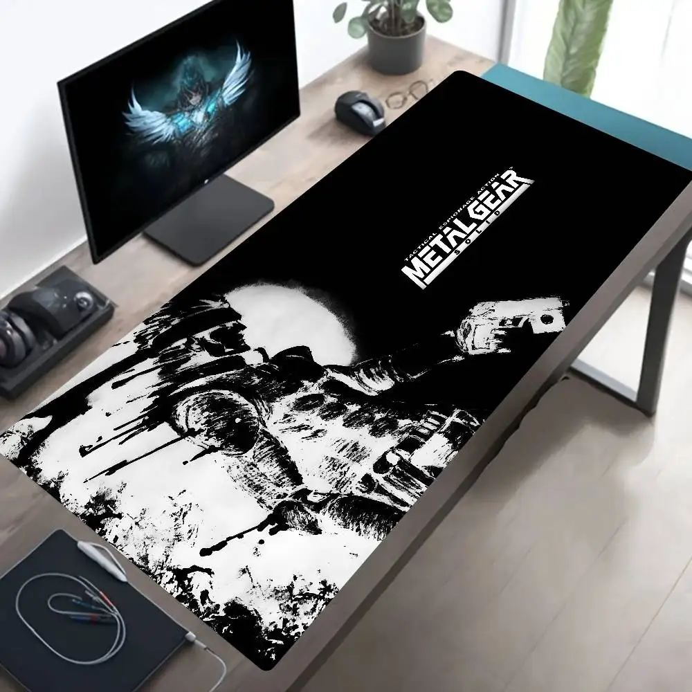 Metal Gear Solid Mouse Pad Large Gaming Keyboard Mat LockEdge Rubber Computer Office Accessories