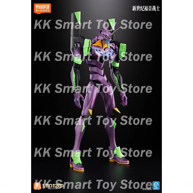 Nuevo genuino Blokees Legend Edition Neon Genesis Evangelion Eva-Tv versión Unit-01anime figura de acción juguetes de regalo coleccionables