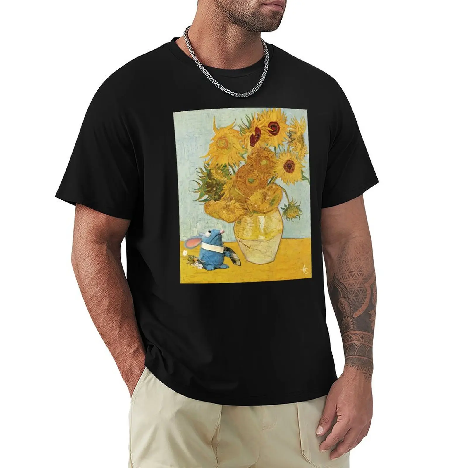 

Tutter with Sunflowers22 T-Shirt funny meme t-shirts Louboutins graphic shirts Men's t-shirt