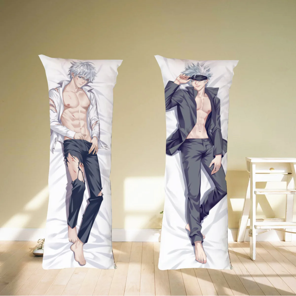 180cm Gojo Satoru Jujutsu Kaisen Dakimakura Anime Cosplay Hugging Body Cool Pillow Case Custom Double Side Print Pillow Case image 3