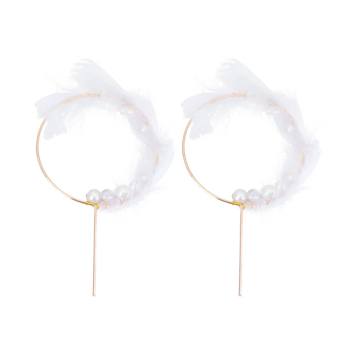 

2 Pcs Cake Topper Picks Creative Iron Round Cupcake Sticks Premium Material Birthday Wedding Decor Stylish