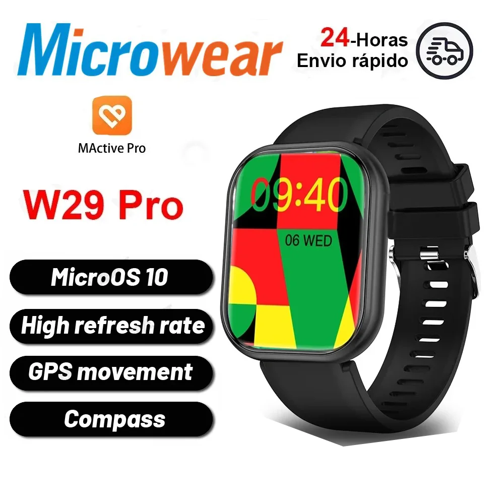 

W29 Pro ChatGPT Series 9 Smart Watch Men 47mm Compass body Heart Rate Monitor And Blood Pressure temperature NFC Game Smartwatch