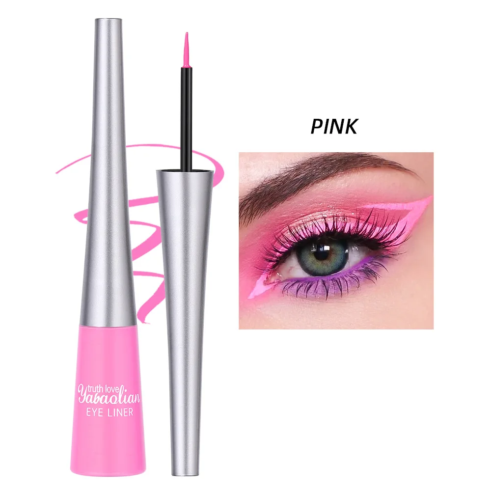 新しい韓国製リキッドアイライナー、カラフルなメイクアップ、防水、速乾性、12色、目元美容＆健康