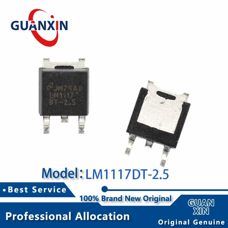 

100% New electronics Marking LM1117DT-2.5 LM1117DTX-2.5 TO-252-2 LM1117