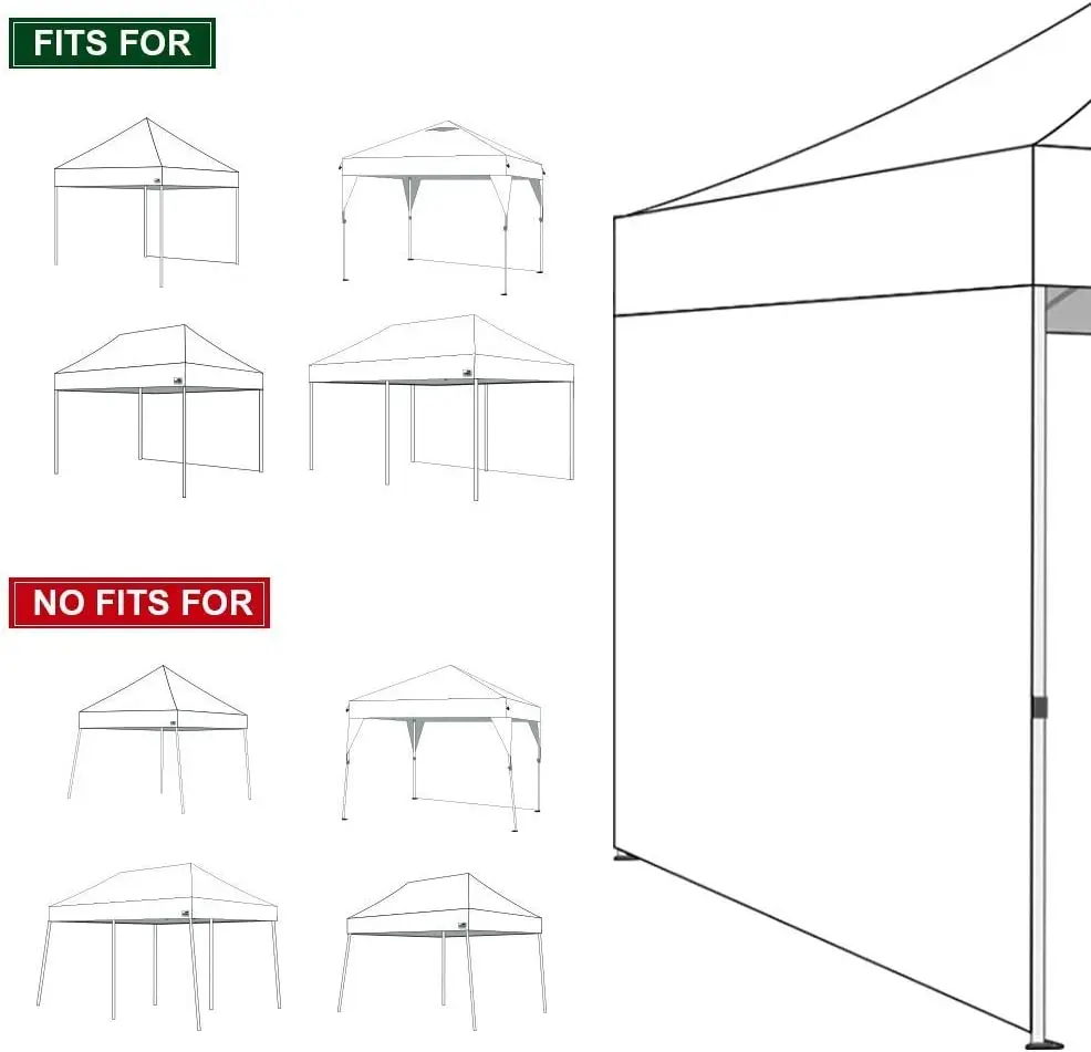 Tienda de campaña plegable resistente al desgaste con ventana, refugio solar para Patio al aire libre, suministro para acampar, tela lateral