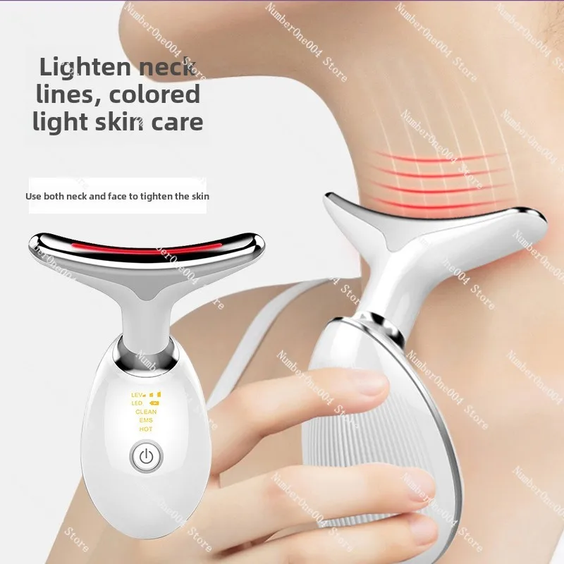 Applicable to tattoo neck beauty instrument neck massager lift face vibration hot compress beauty instrument