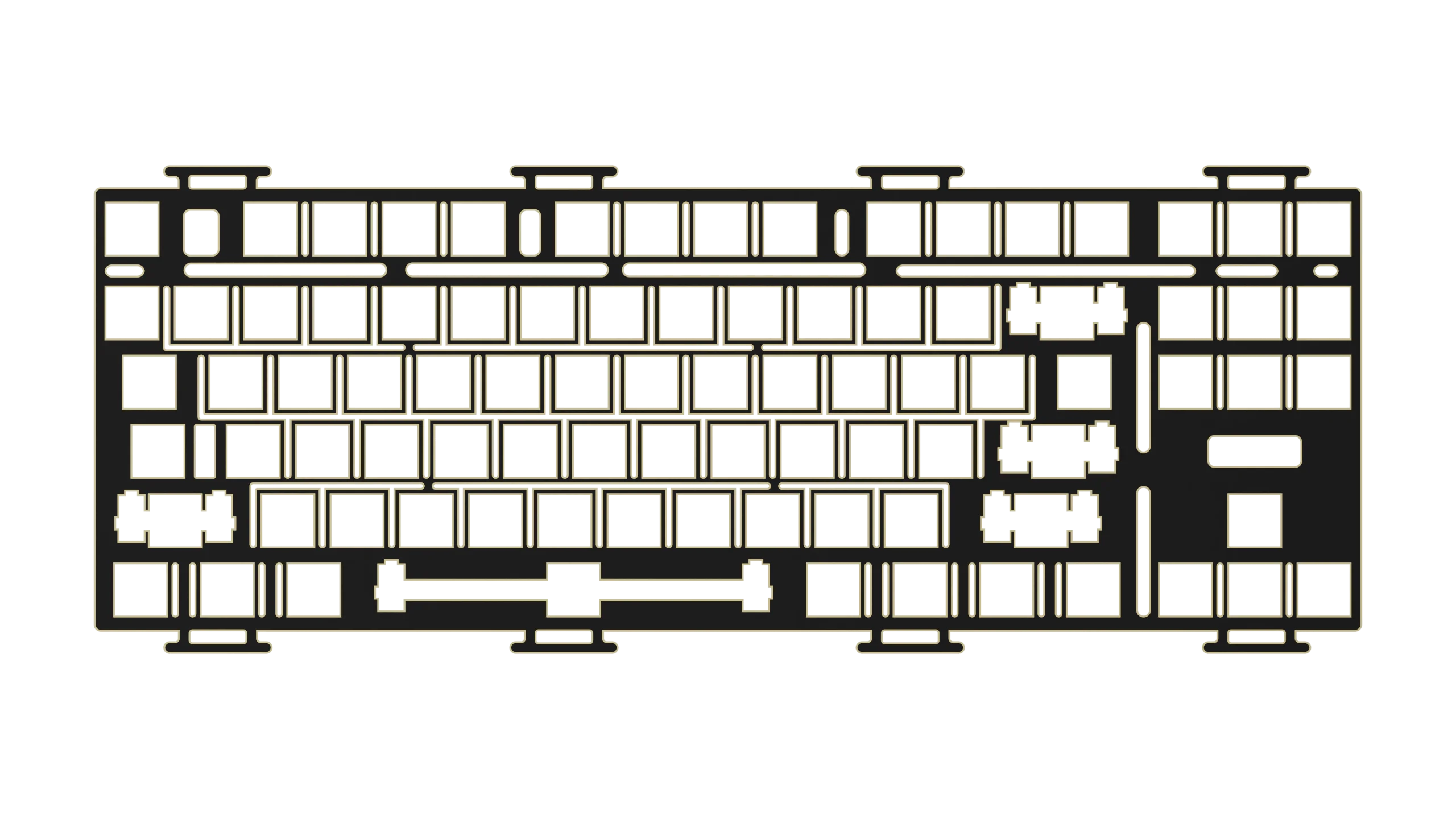 

Пластина Akko Monsgeek M3W ENIG для механической клавиатуры MonsGeek M3/M3W DIY Kit