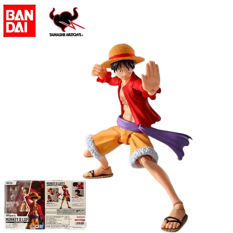 

В наличии оригинальная Bandai One Piece S.H. Фигуртс Обезьяна D. Luffy The Raid on Onigashima аниме экшн-фигурка ПВХ Коллекционная модель