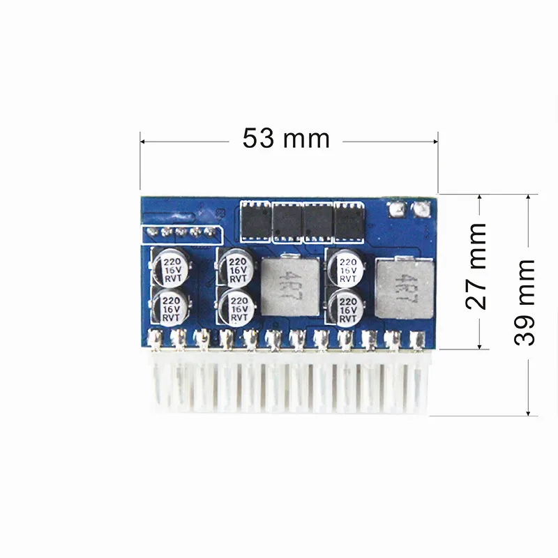 Módulo de alimentação com conector macho, 12V DC, ATX, 160 W, PICO-PSU, 160 Watt, 24Pin, PCI-E, 6Pin, 1Pcs Molex, 1Pc, SATA, 4 + 4Pin cabo