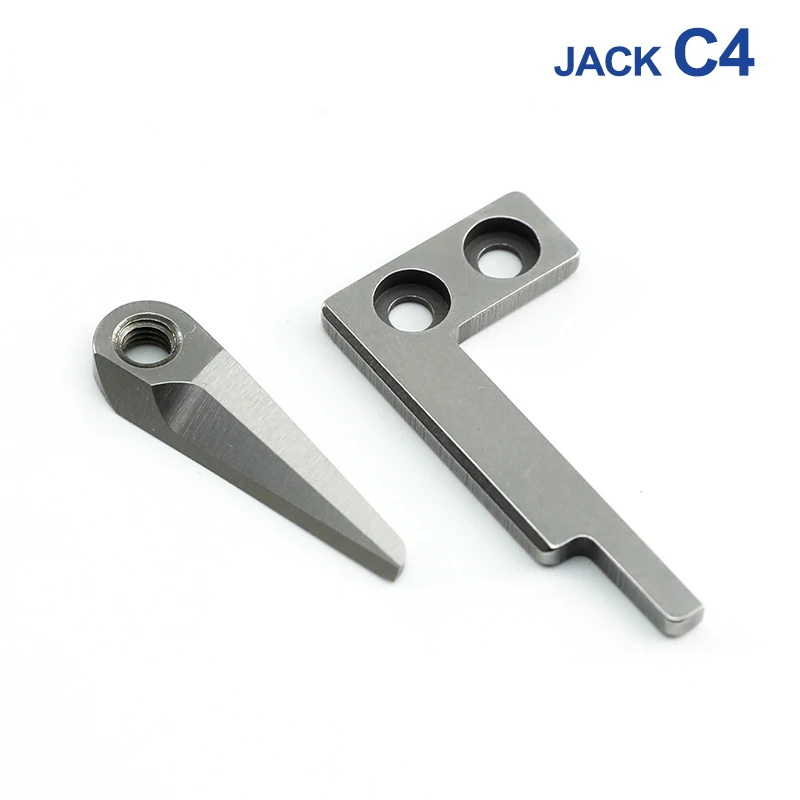 20719003 20719004 Faca móvel e fixa para máquinas de costura overlock JACK C4 C5