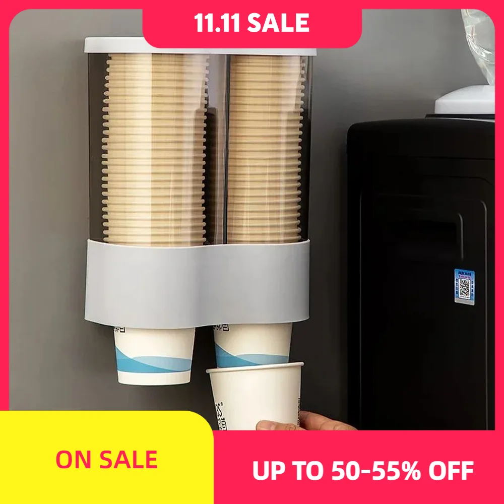 

1 PCS Dispenser Automatically Drop Cup Remover Disposable Plastic Paper Dust Storage Rack Holder Automatic Cup Remover