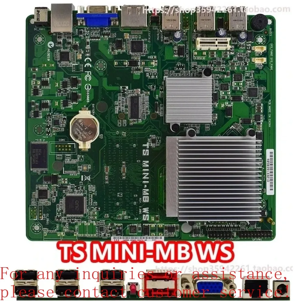 Used For ASUS TS MINI-MB WS Desktop PC main board VGA USB2.0 PCI-E * 16  (store code: 0652)