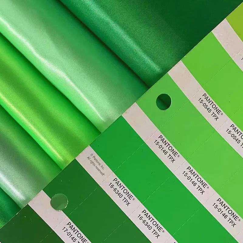 Green Imitation Satin Fabric for Clothing Cheongsam Suit Dress Lining Designer Diy Sewing Material Cloth By The Meter