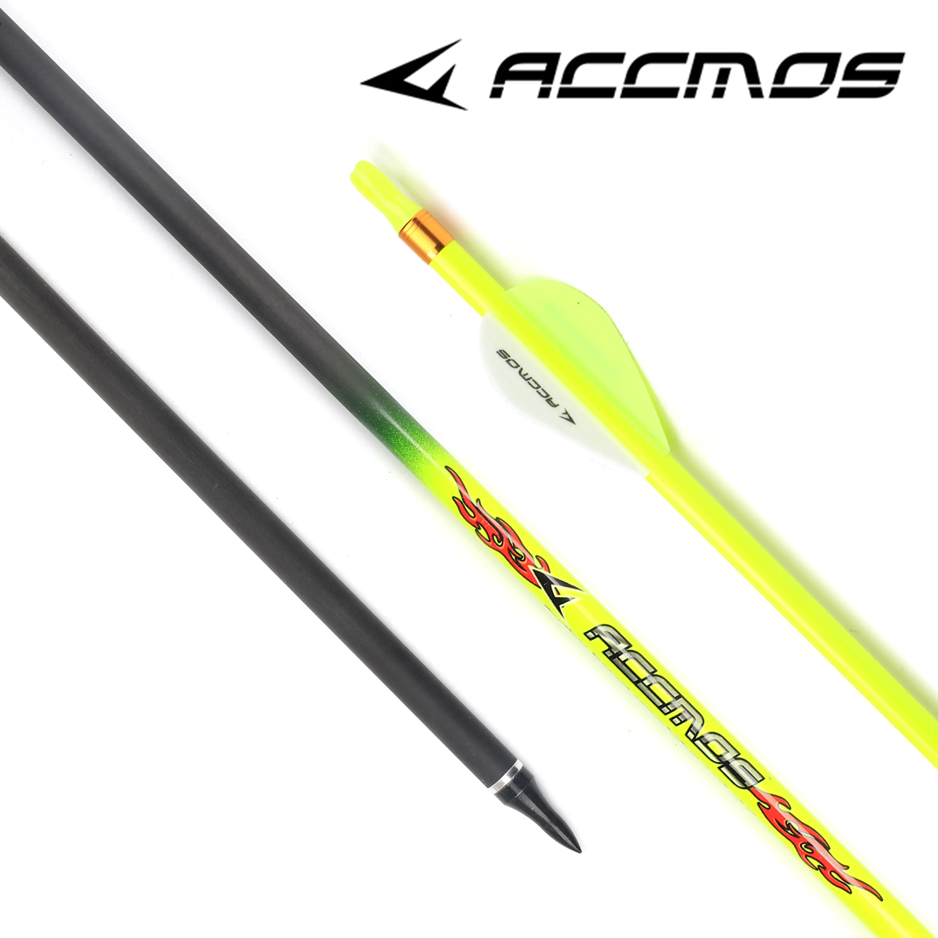 6/12pcs 32 inch 6.2mm Spine 300/340/400/500/600/700/800 Pure Carbon Arrow For Recurve Compound Bow Outdoor Hunting