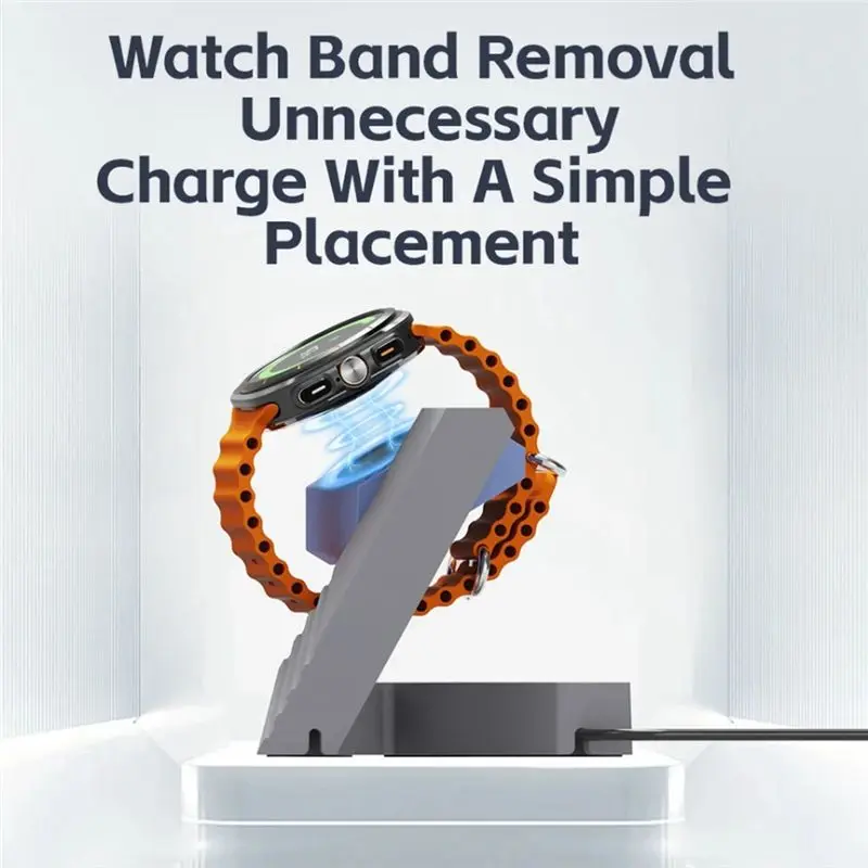 N91R-Smart Watch Charging Stand For PC Geometric For Galaxy Watch Ultra/7/6/6 Classic/5/5 Pro Dock Base