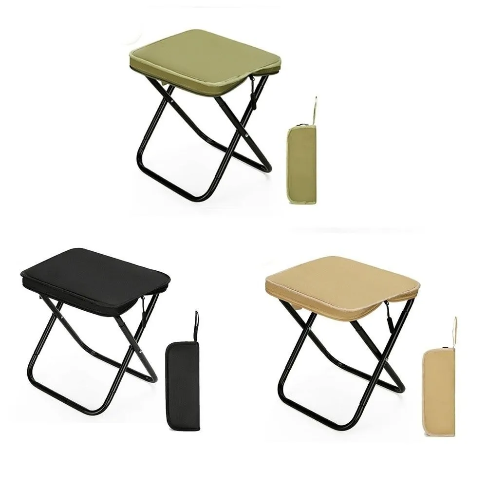 خفيفة للغاية كرسي بلا ظهر قابل للطي بلون مكافحة سبلاش المياه المحمولة سستة Campstool حبل معلق مقاومة للاهتراء كرسي تخييم الصيد