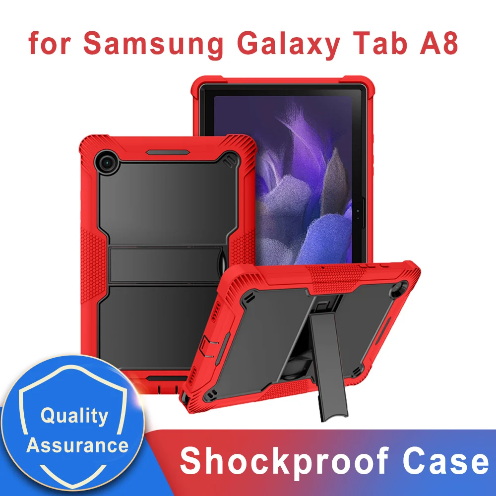 

Case for Samsung Galaxy Tab A8 10.5 Inch 2022 SM-X200/X205 Heavy Duty Rugged Protection Case Stand Hand for A8 Tablet Case