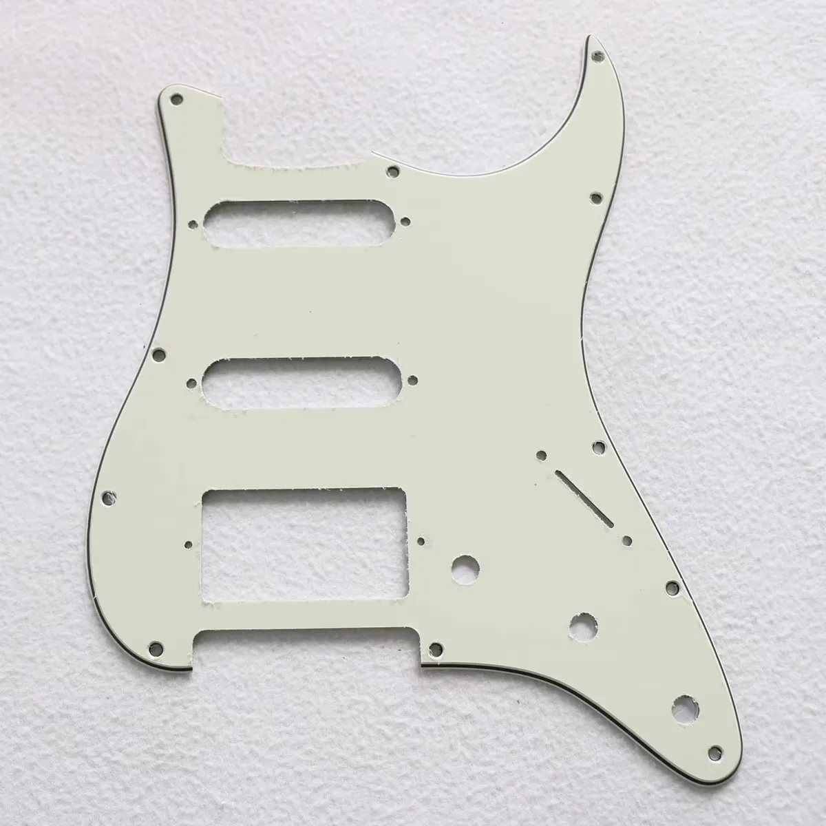 Electric guitar guard SSH single dual panel Black retro White 3-layer front cover