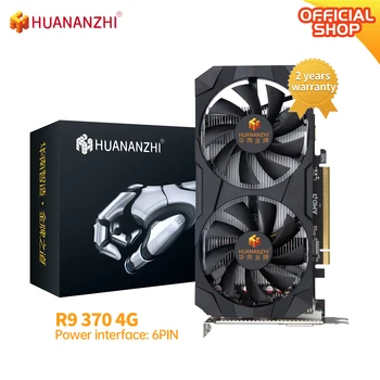 HUANANZHI R9 370 4G Graphics Cards 256Bit GDDR5 HDMI Compatible DP DVI GPU R9370 4G Graphics Card