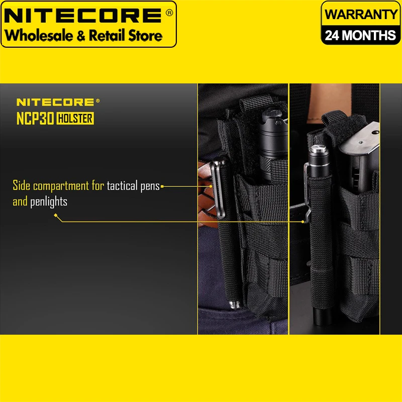 Nitecore NCP30 Прочная многофункциональная тактическая кобура для фонариков и многофункциональных инструментов